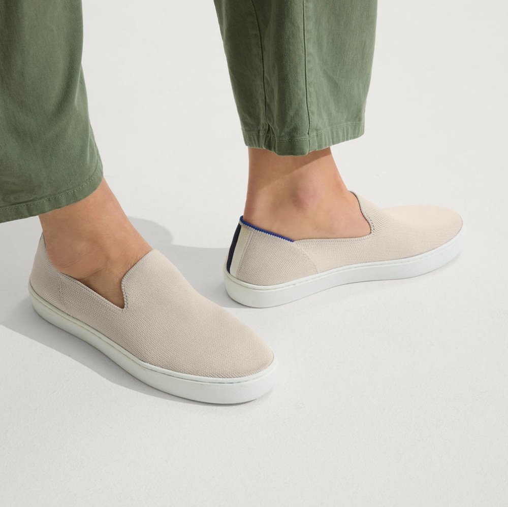 Rothy's Beige Slip-On Shoes